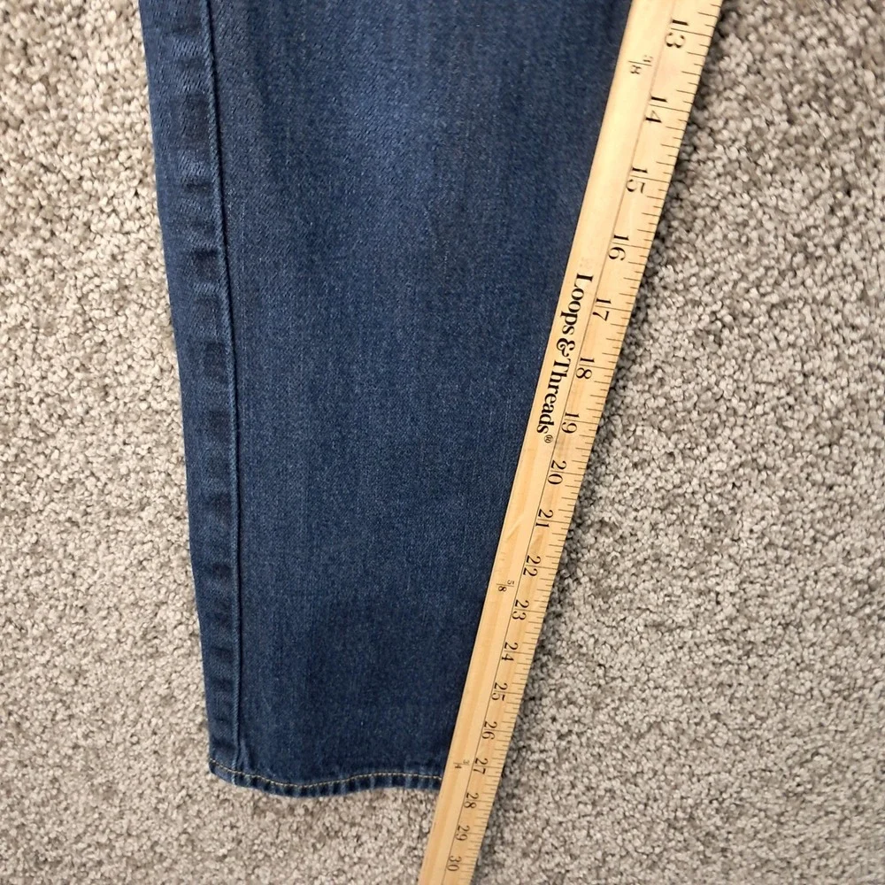 Hollister Mens Dark Wash Button Fly 100% Cotton Jeans W30 L30 Blue